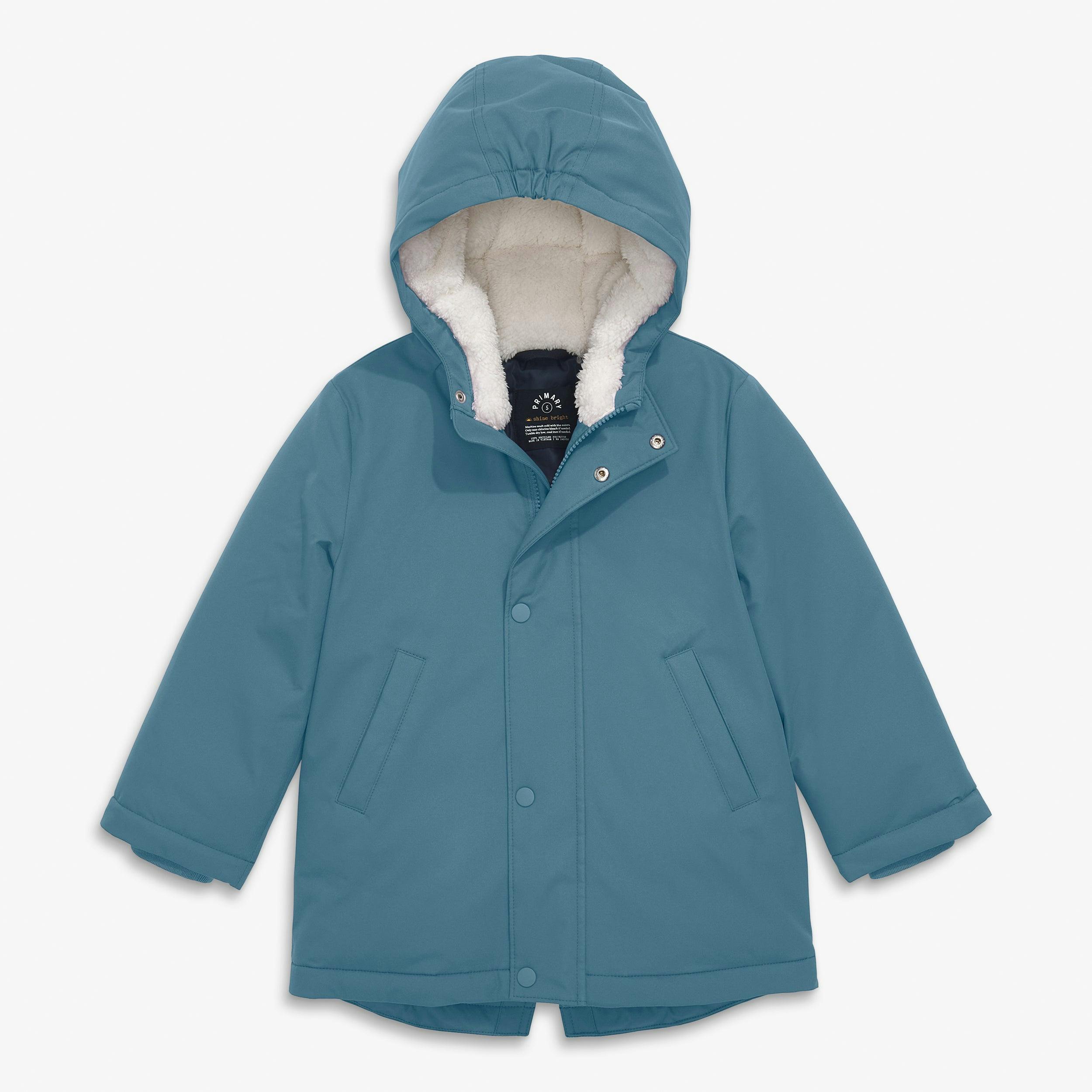 Kids weatherproof parka puffer