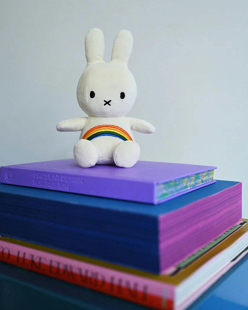 Plush Miffy Rainbow Offwhite 7"