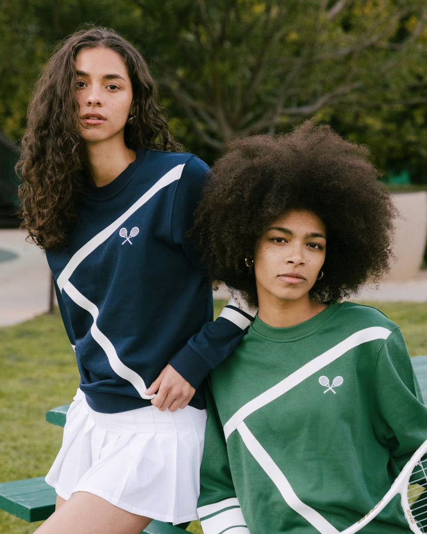 Elle Sweatshirt - Tennis Lines