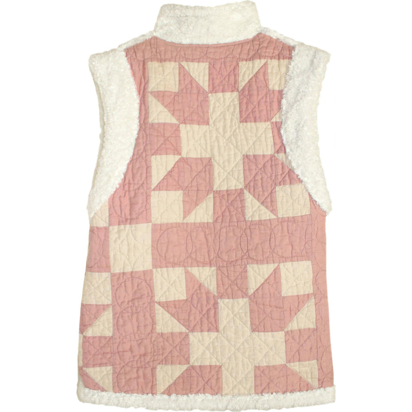 Women's Small Shearling Quilt Gilet
