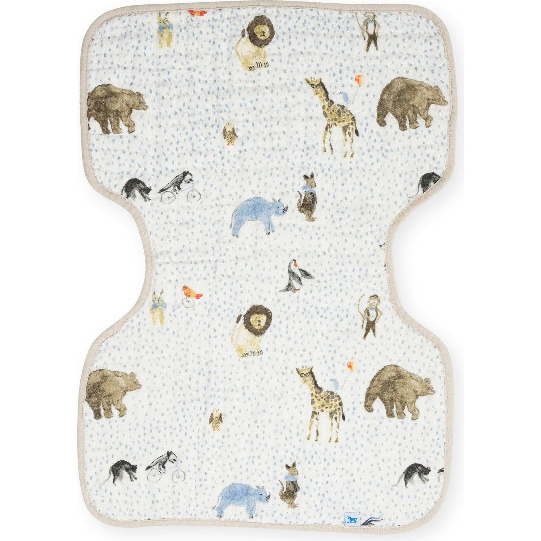 Cotton Muslin Burp Cloth - Party Animals