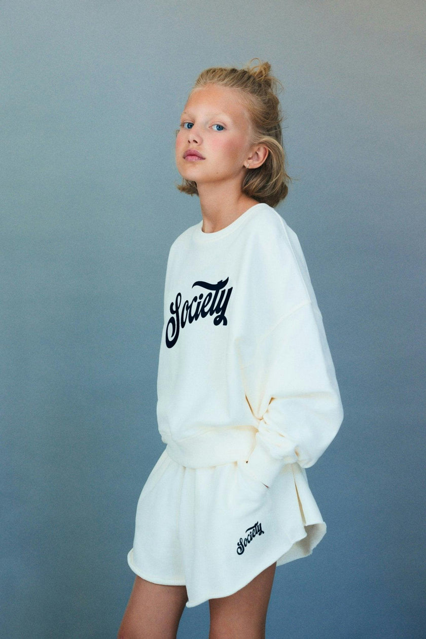Mazus Teen Short  Ecru