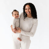 Zippered Romper in Oat