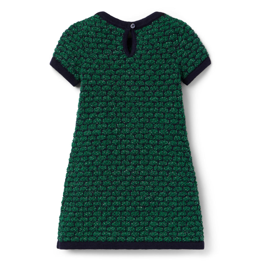 The Tweed Sweater Dress, green