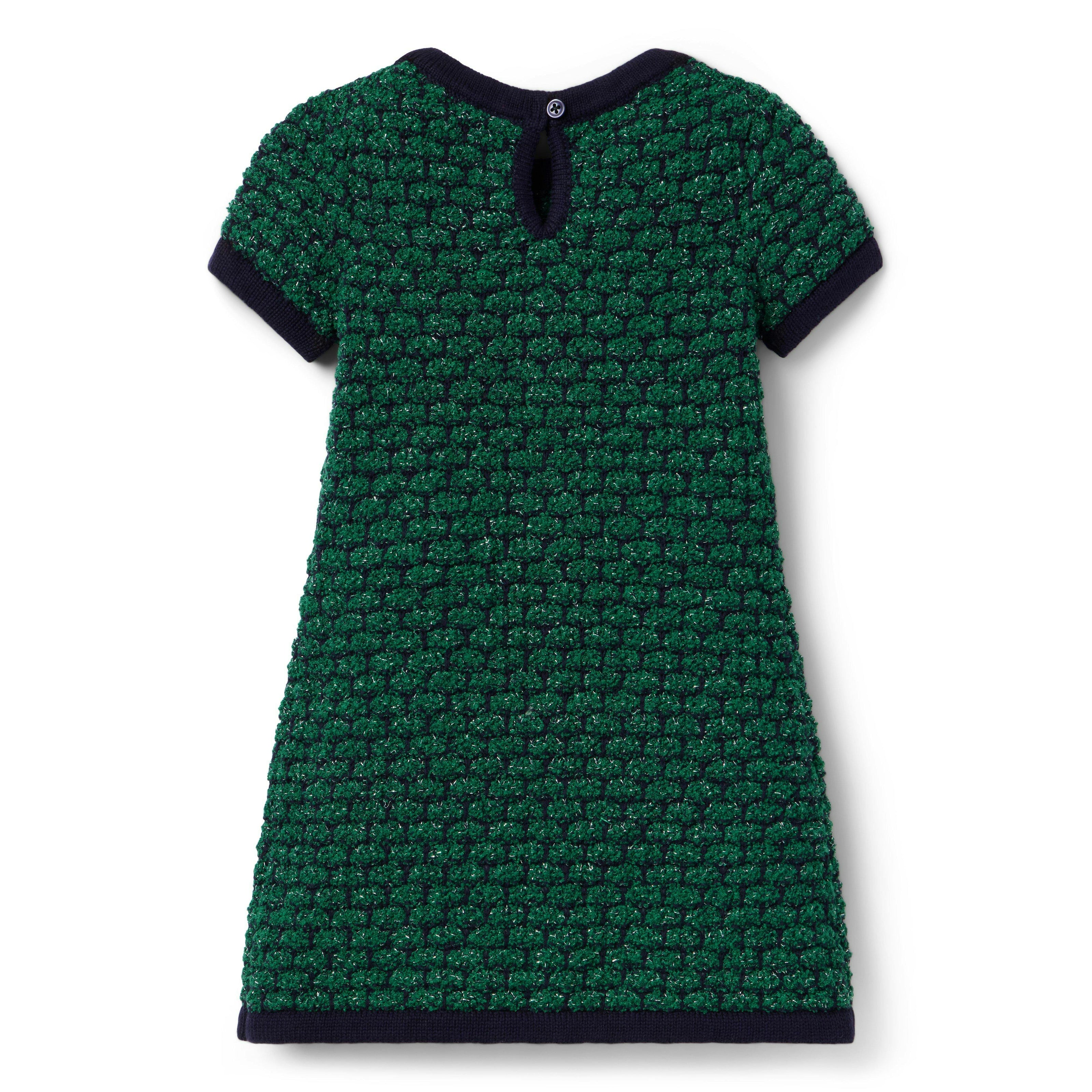 The Tweed Sweater Dress, green