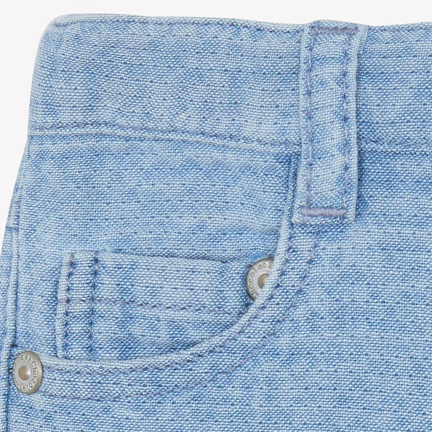 TARTINE ET CHOCOLAT Chambray Denim Baby Pants