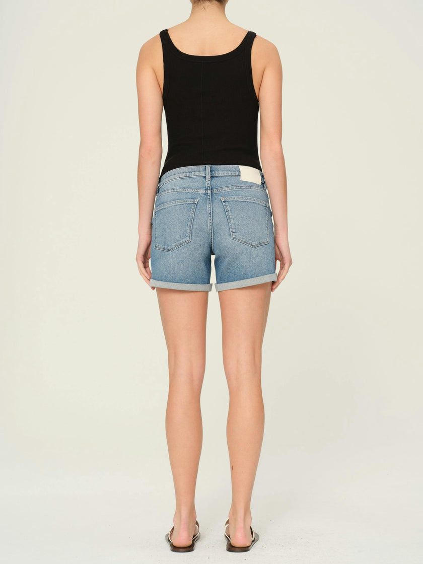 Zoie Jean Shorts Maternity Relaxed 4.5 | Lt Springdale Rolled