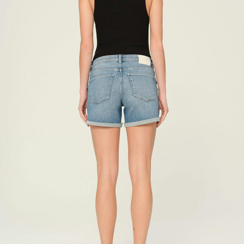 Zoie Jean Shorts Maternity Relaxed 4.5 | Lt Springdale Rolled
