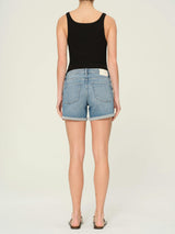 Zoie Jean Shorts Maternity Relaxed 4.5 | Lt Springdale Rolled