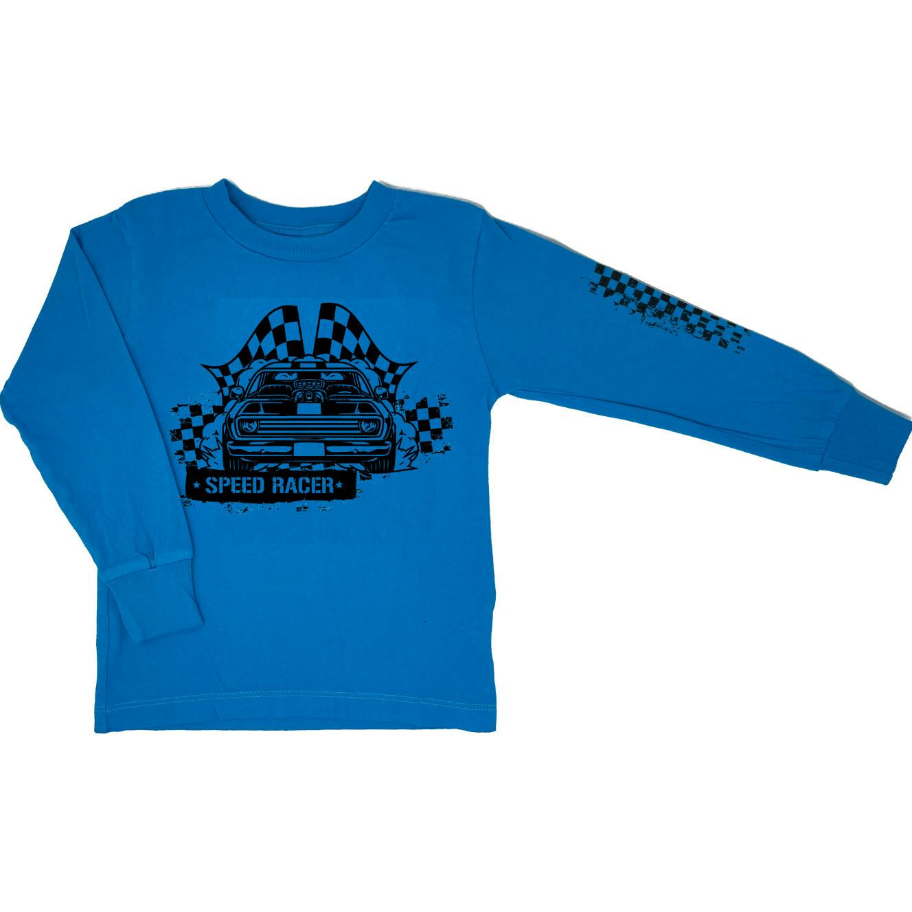 Speed Racer Blue Long Sleeve - Unisex for Boys and Girls