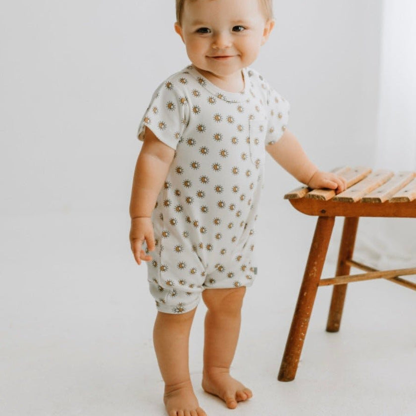 short sleeve romper | sun