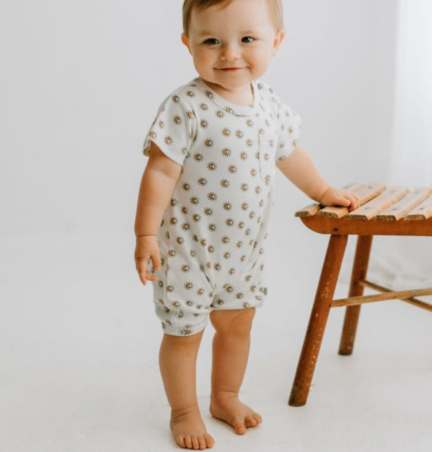 short sleeve romper | sun