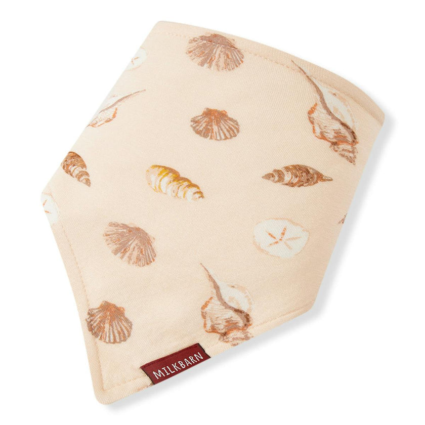 Seashells Bamboo Three-Layer Kerchief Bib