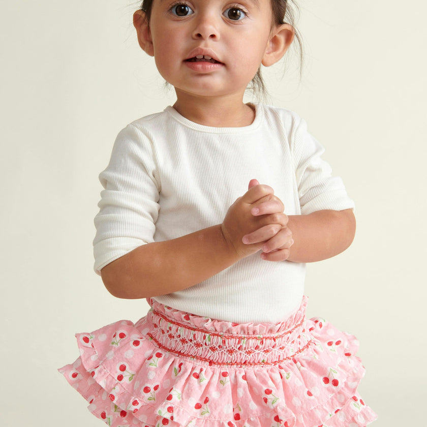 Hand-Smocked Baby Skort Briar