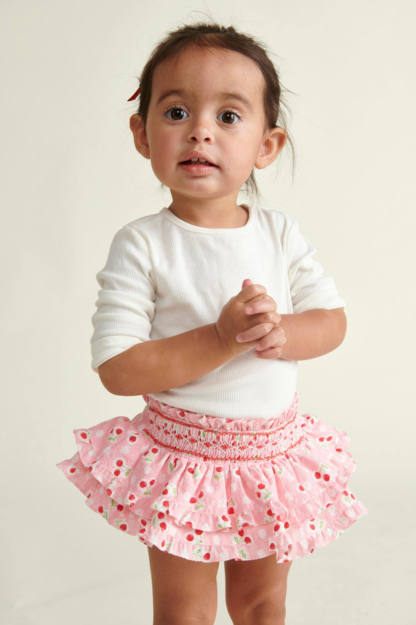 Hand-Smocked Baby Skort Briar