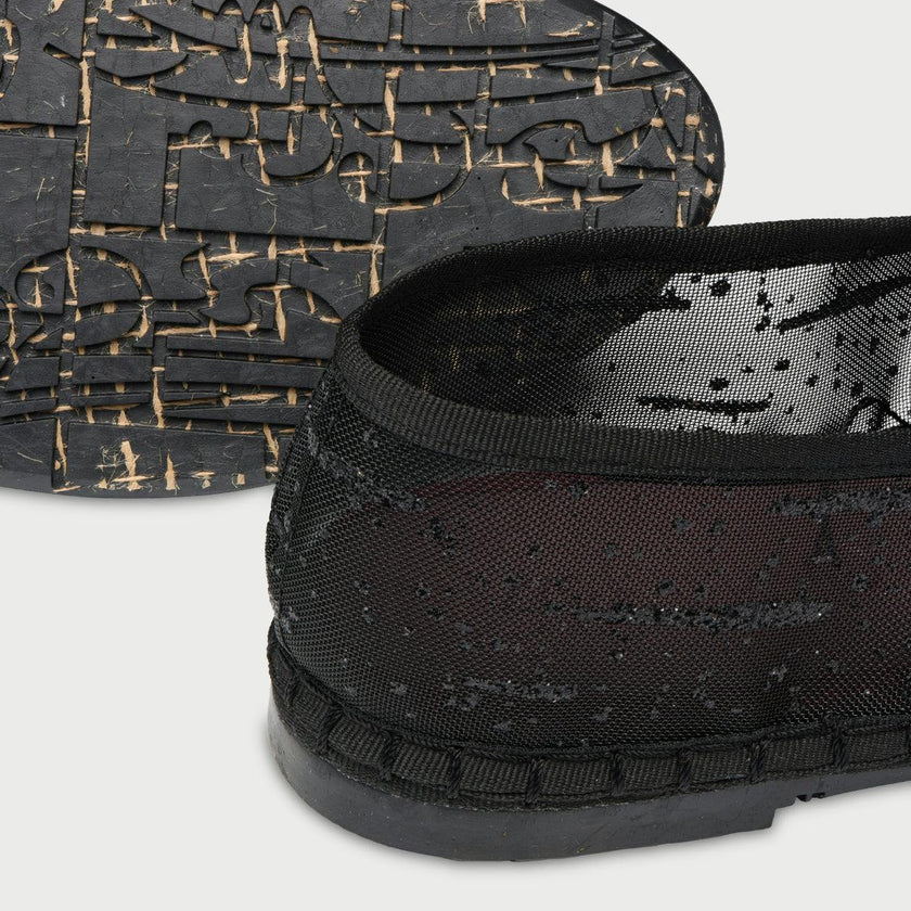 Celie Glitter Mesh Black