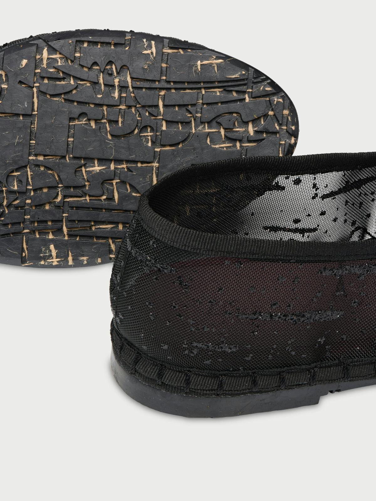 Celie Glitter Mesh Black