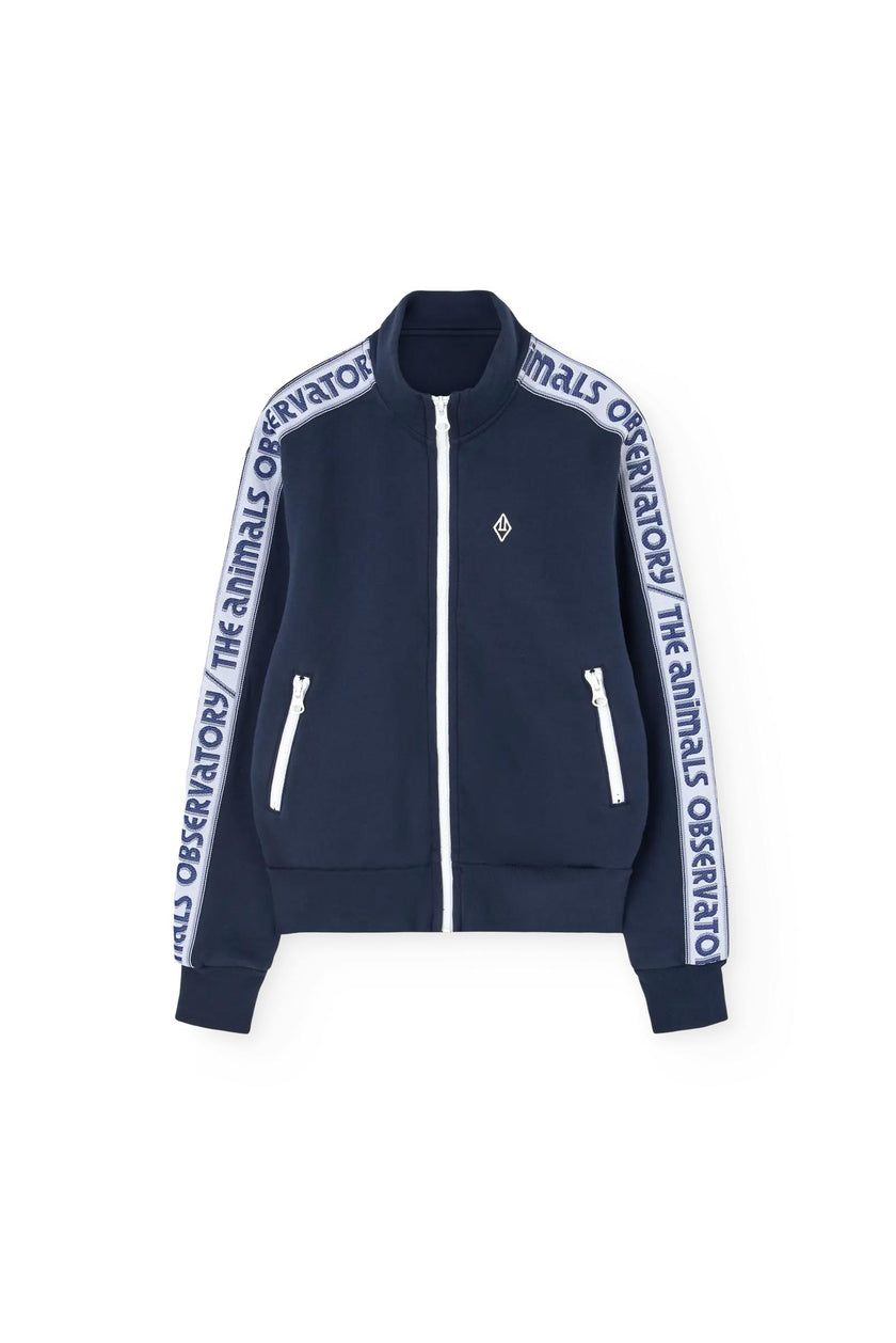 Navy Zebra Track Jacket