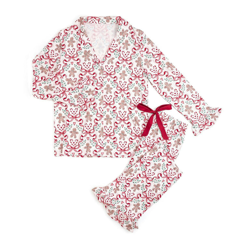 Gingerbread Trellis Christmas Women's Two-Piece Set