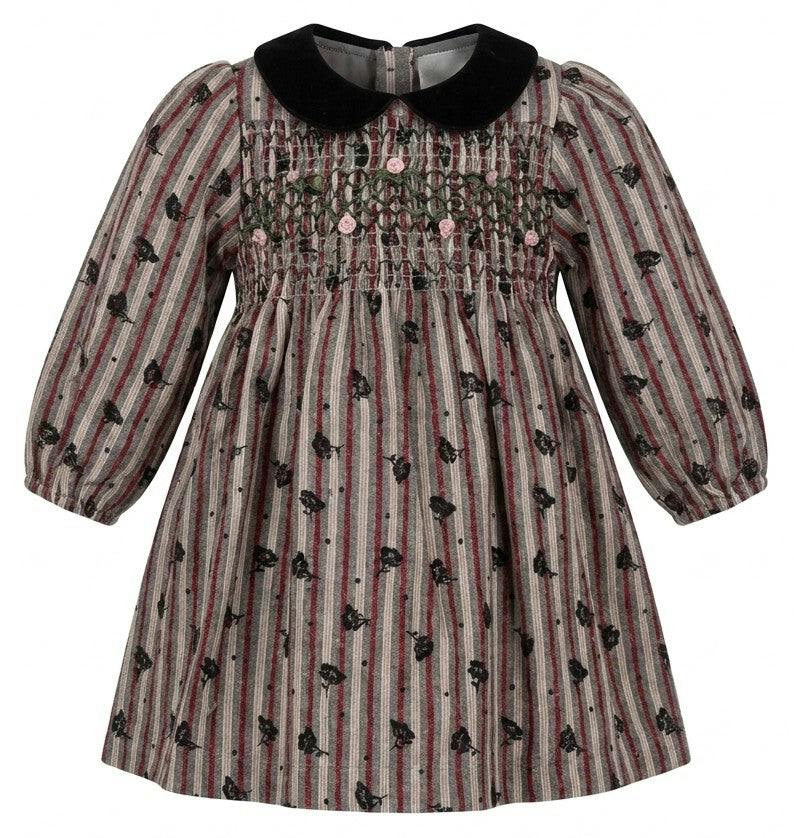 Smocked Floral Dress