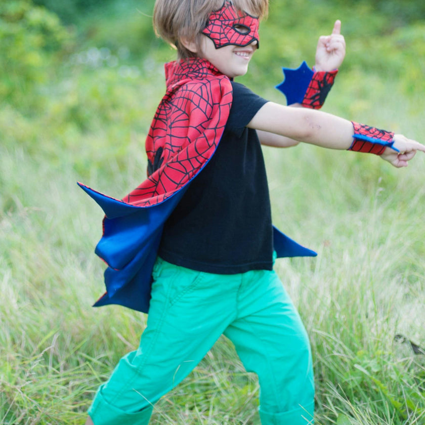 Spider Cape Set with Mask and Cuffs