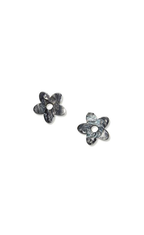 Petite Flower Charms in Obsidian