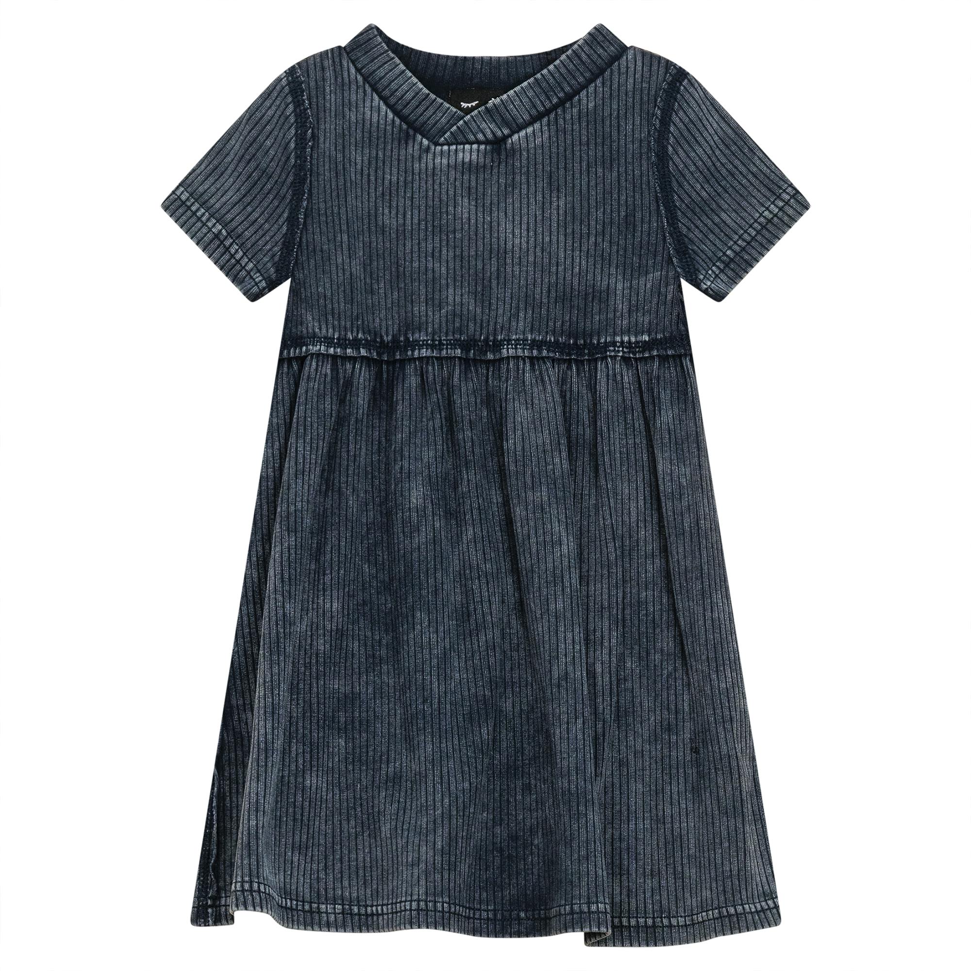 Distressed Ribbed Dress