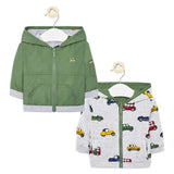 Green Reversible Windbreaker
