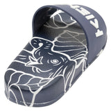 Navy Tiger Print Logo Slides