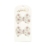 Coquette Rose Tulle Bow Clip Set