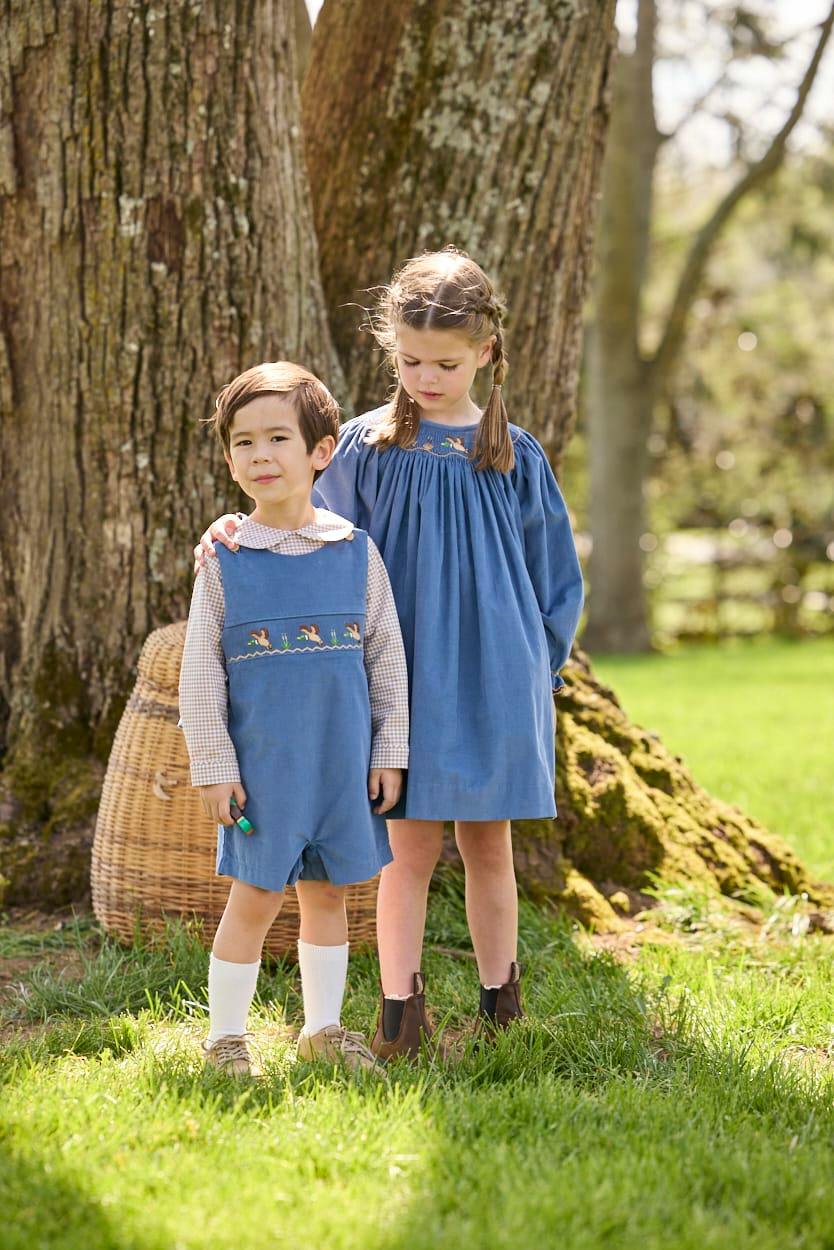 Smocked Bishop Dress - Flying Mallard