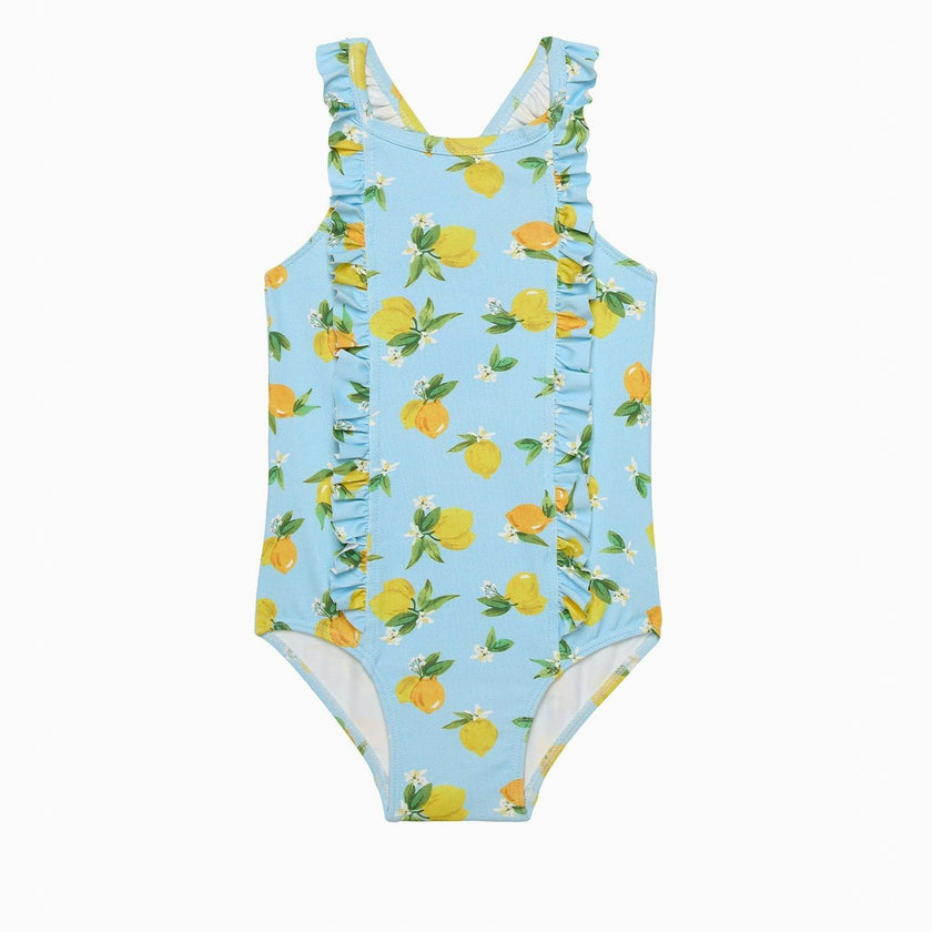 Frill Swimsuit in Lemon