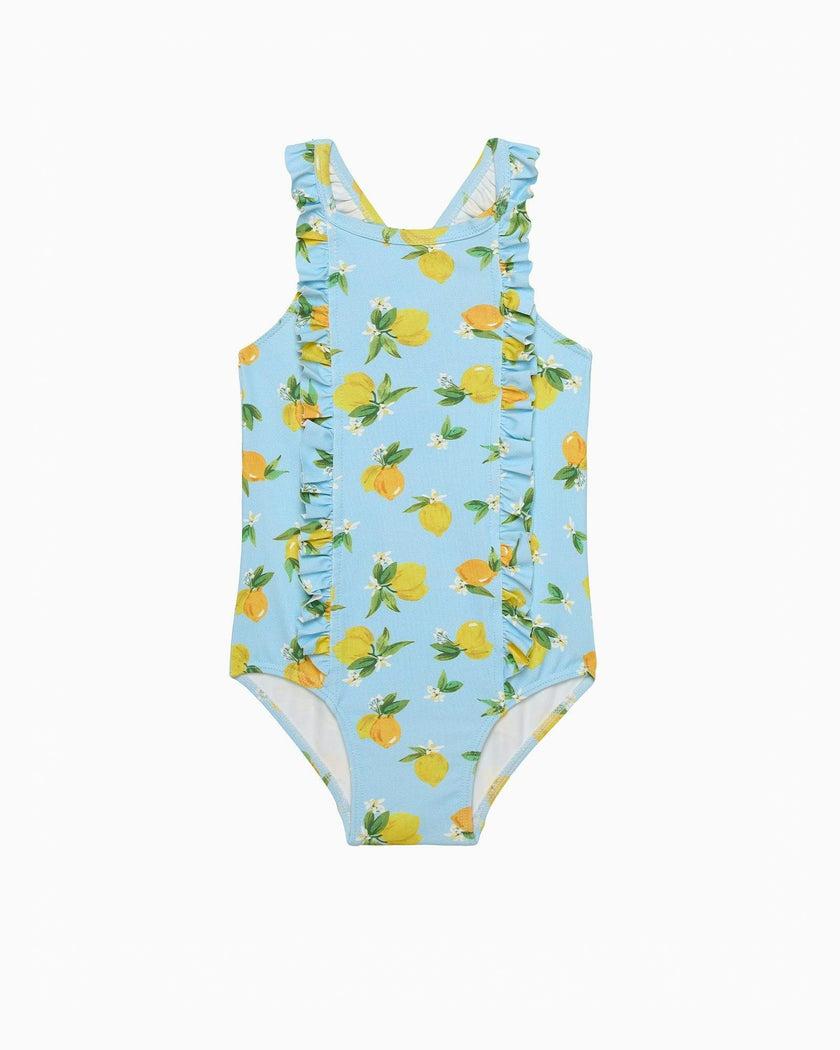 Frill Swimsuit in Lemon