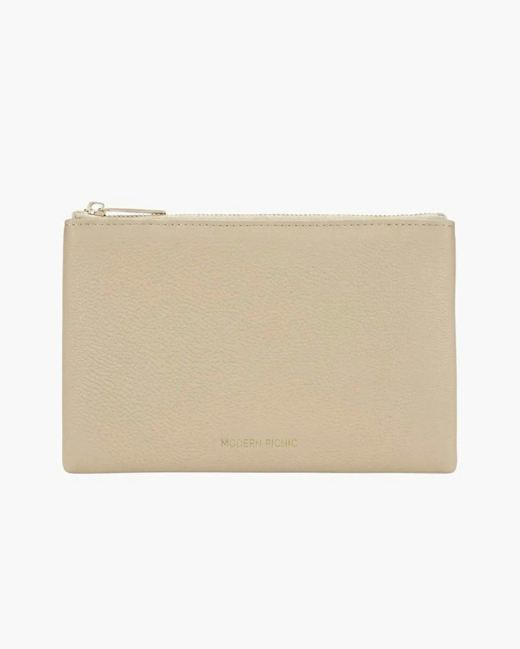 Insulated Small Snack Pouch, Cream Pebble