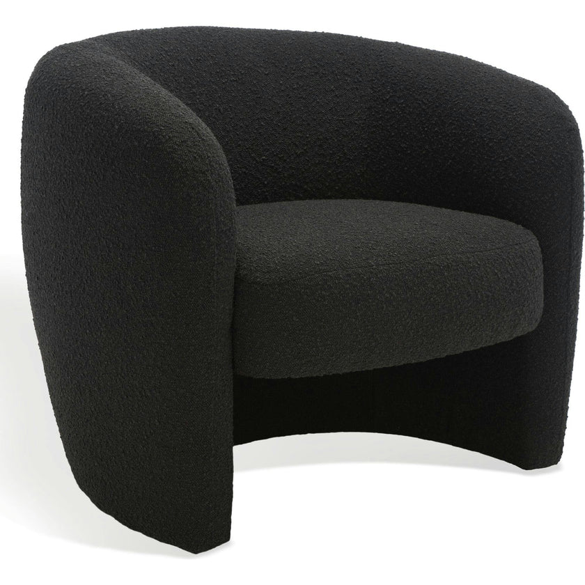 Everly Boucle Barrel Back Accent Chair