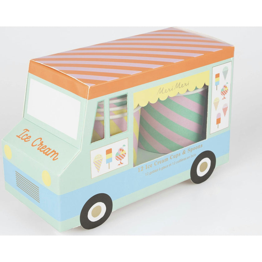 Ice Cream Cups & Spoons