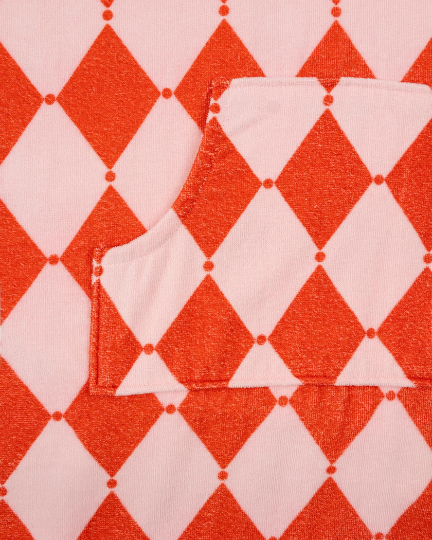 Adult Poncho Rose Geo