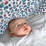 Animal Print Muslin Burp Cloths