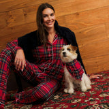 Red Tartan Plaid Dog Bandana