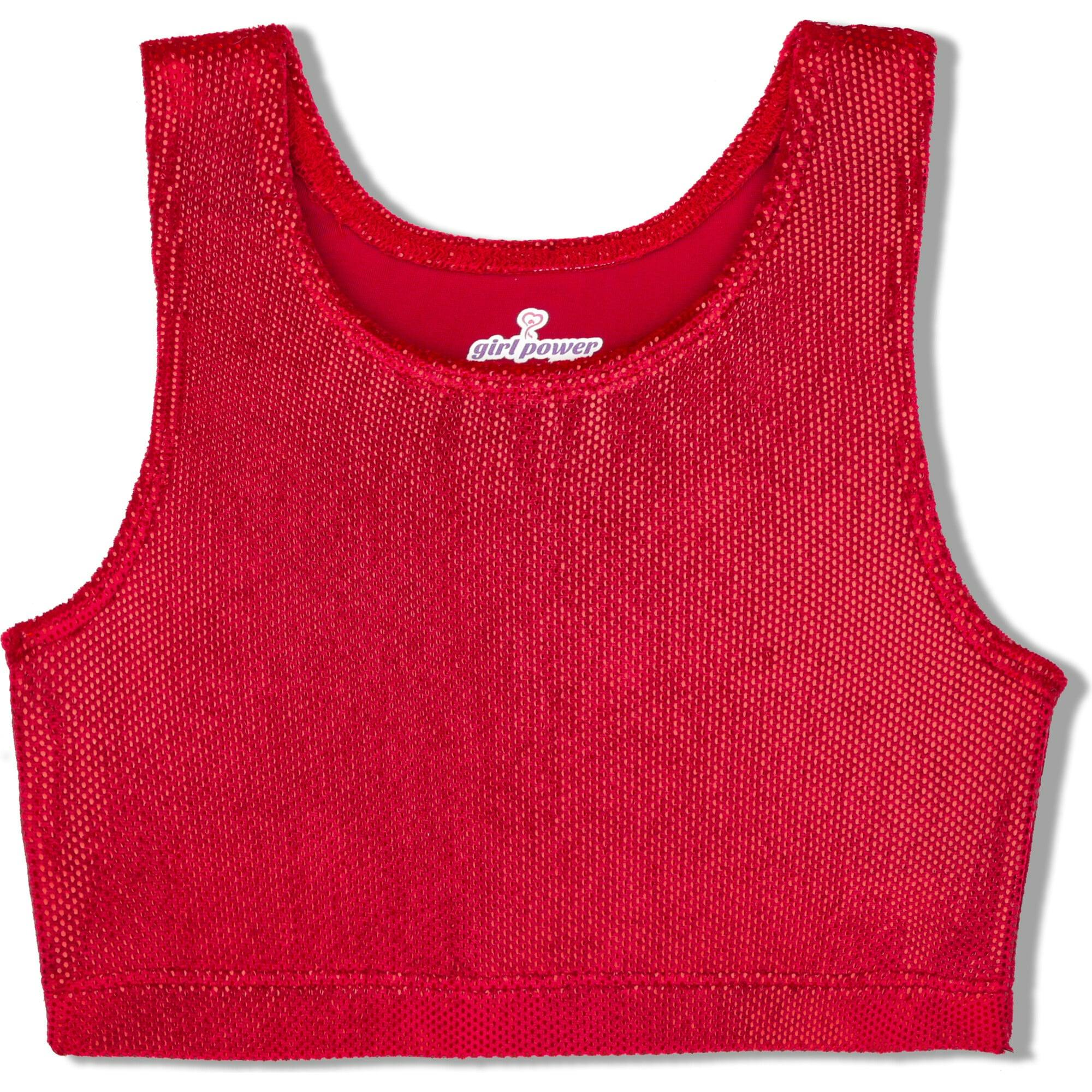 Red Dizzy Velvet Sports Bra Crop, Red