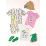Easy Printed Tee, Green