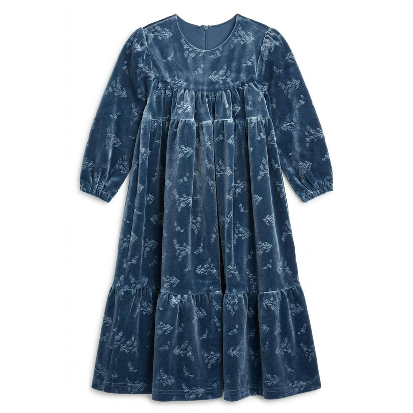 Floral Embossed Velour Robe