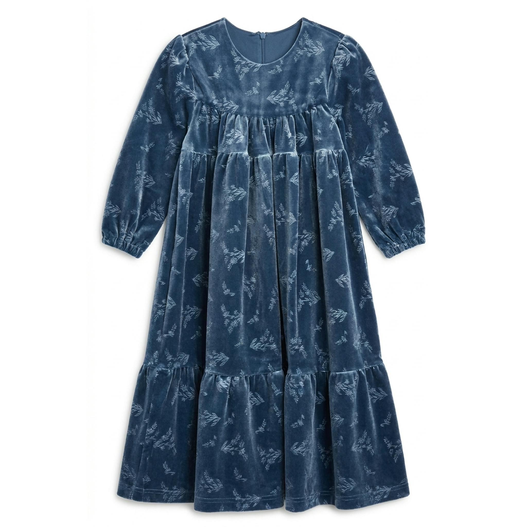 Floral Embossed Velour Robe