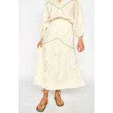 Brighton Skirt in Lime Jamdani