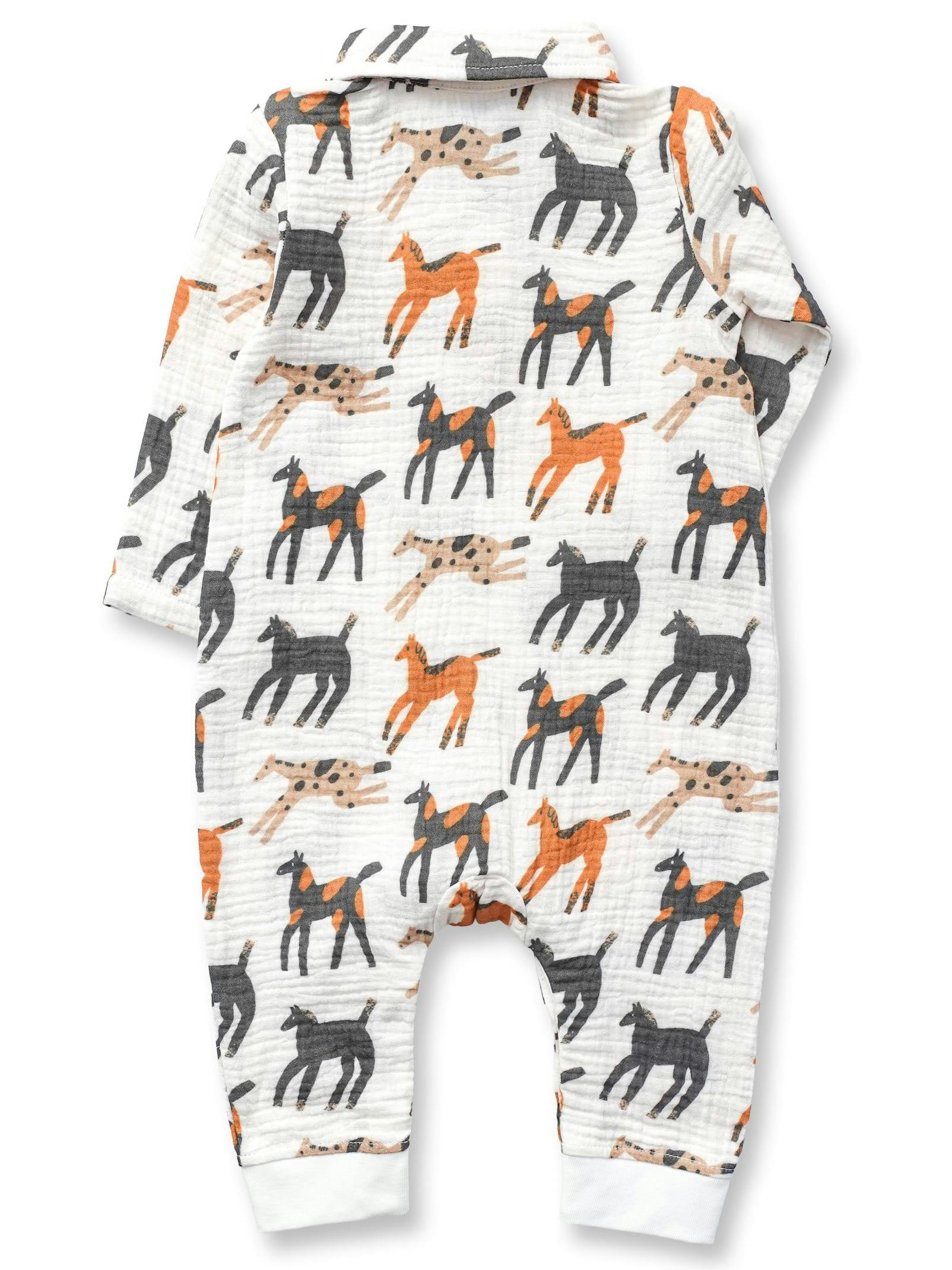 Giddy-Up Teddy Buttondown Romper