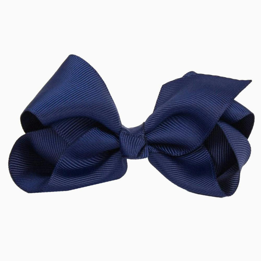 Extra Large Bow Hair Clip in Navy