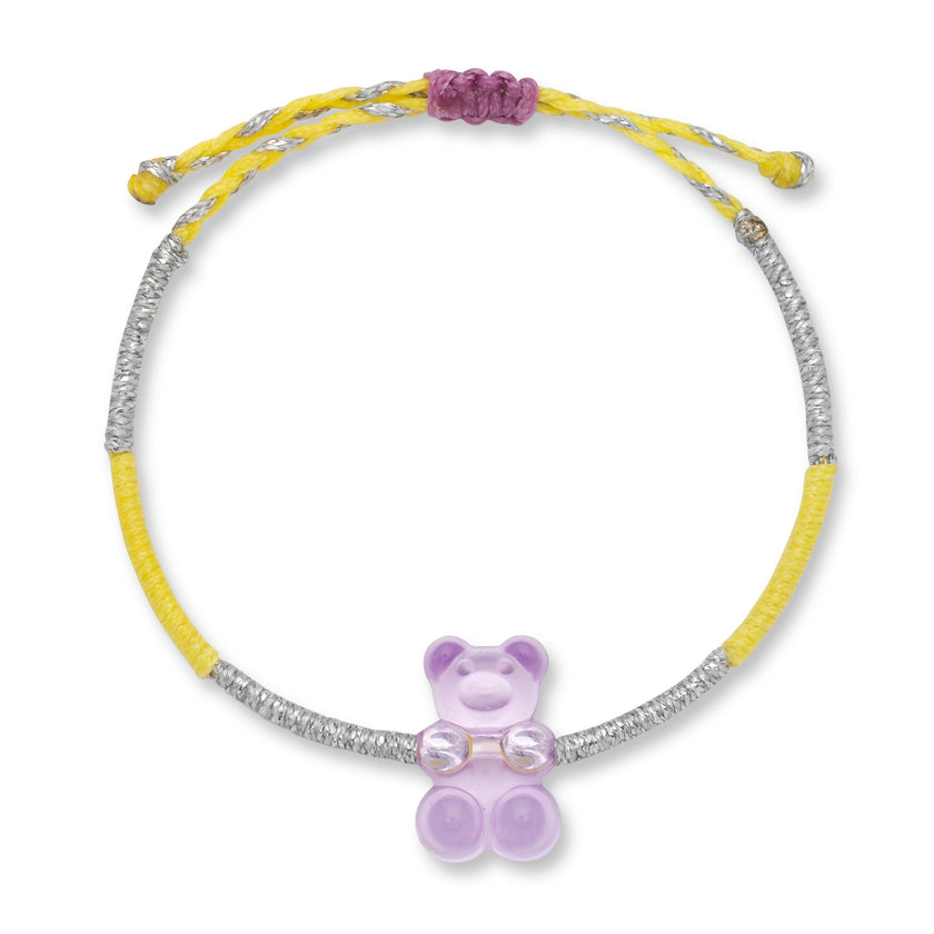 Kids Grape Gummy Bear Bracelet