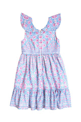 Mini Samara Dress in Thistle Flower Mosaic Florise
