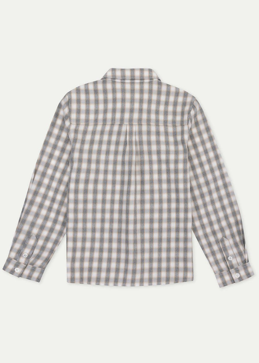 The Light Grey Checked Flannel Shirt