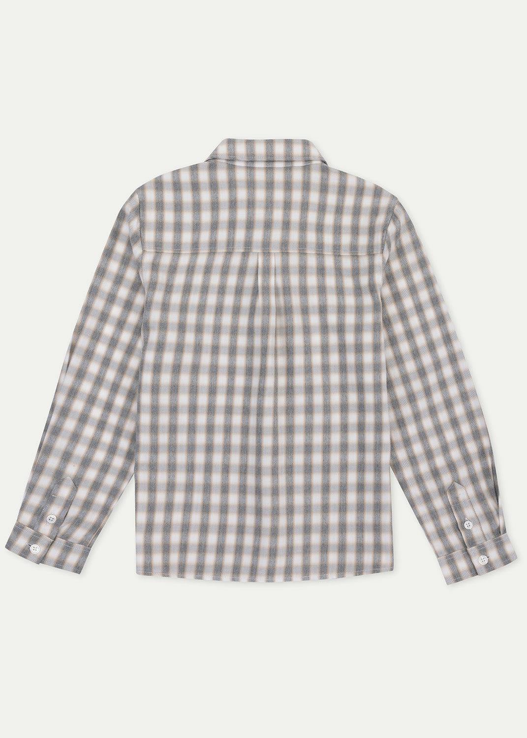 The Light Grey Checked Flannel Shirt